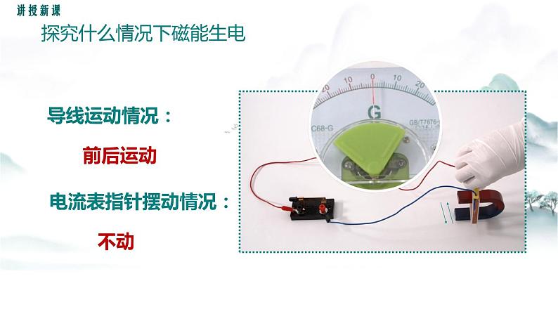 教科版物理九上8.1 电磁感应现象 课件第7页