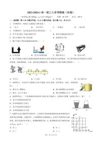 湖南省长沙市青竹湖湘一外国语学校2023-2024学年九年级上学期入学考物理试卷