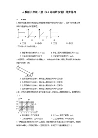 人教版八年级上册第3节 运动的快慢练习