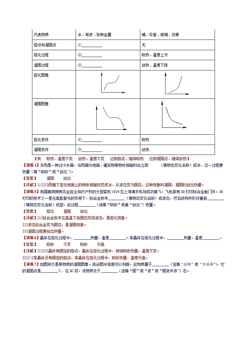 3.2《熔化和凝固》-【知・讲・练·考】2023-2024学年八年级物理上册同步讲义全优学案（人教版）03