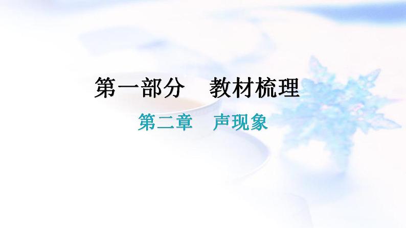 人教版中考物理复习第二章声现象教学课件第1页