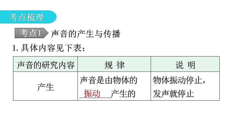 人教版中考物理复习第二章声现象教学课件第6页