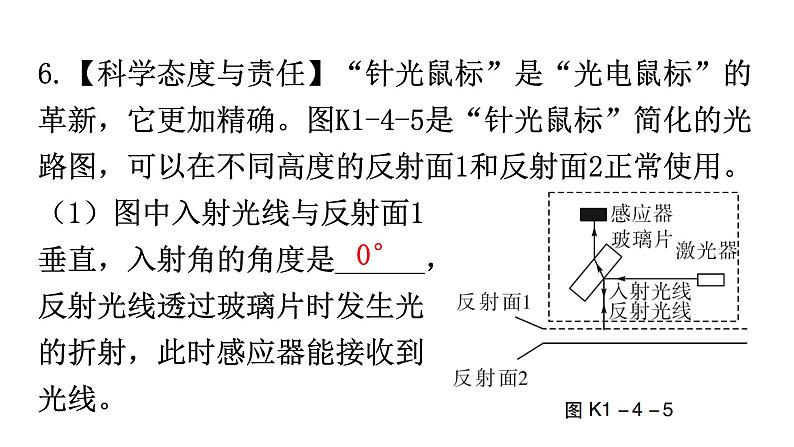 人教版中考物理复习第四章光现象第一课时光的直线传播光的反射平面镜成像课件07