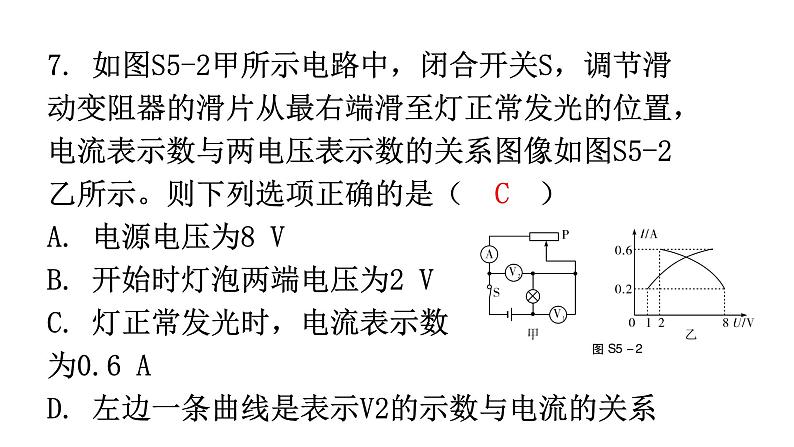 人教版中考物理复习阶段训练卷五课件第8页