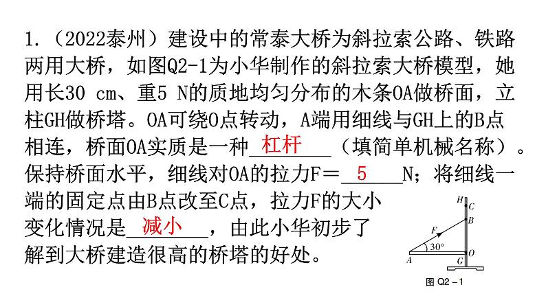 人教版中考物理复习趋势2物理学与工程实践优化专题课件第2页