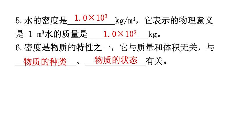 人教版中考物理复习第六章质量与密度第二课时密度及其应用教学课件第6页