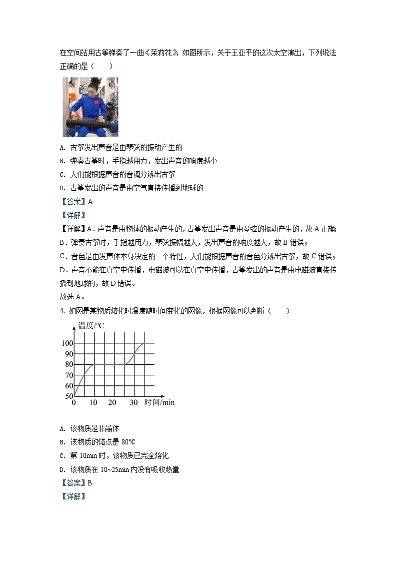 2022年湖南省衡阳市中考物理真题（含解析）02