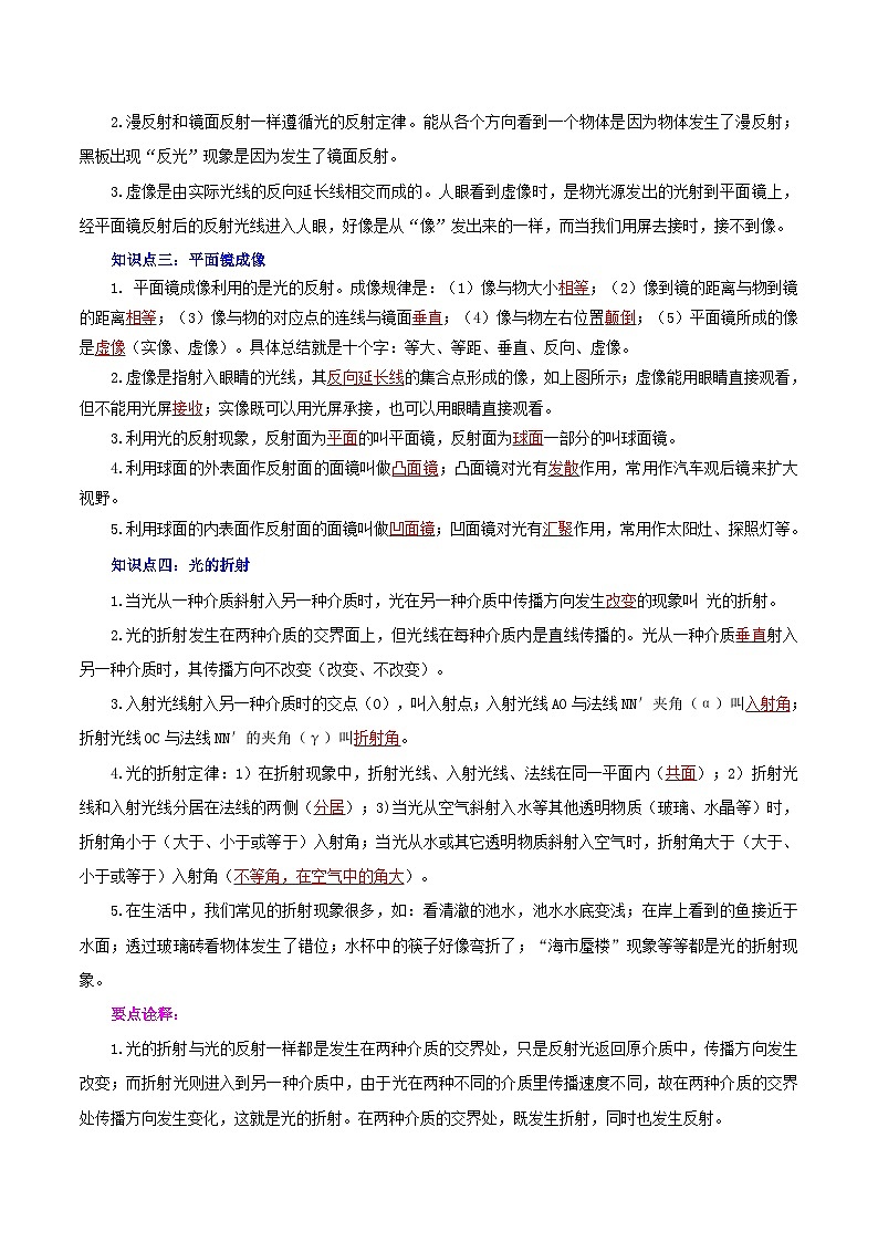 中考物理一轮复习讲练测：专题05  光现象（含解析）03