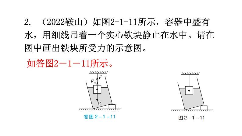 沪科版中考物理复习专题一作图专题类型2力学作图教学课件07