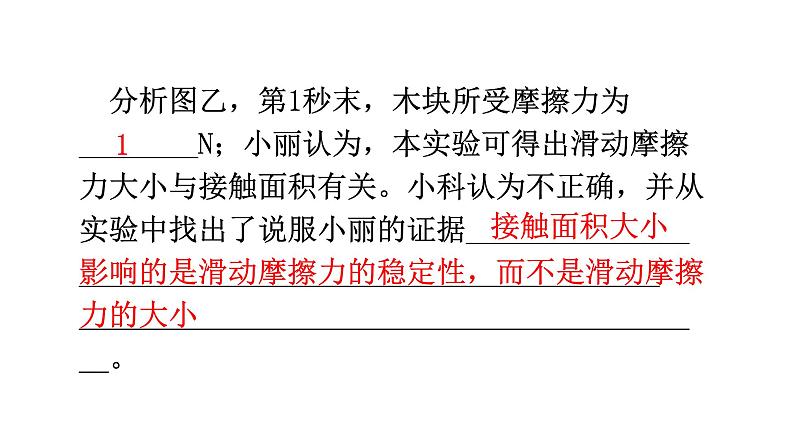 沪科版中考物理复习专题二实验专题类型5力学探究型实验教学课件第8页