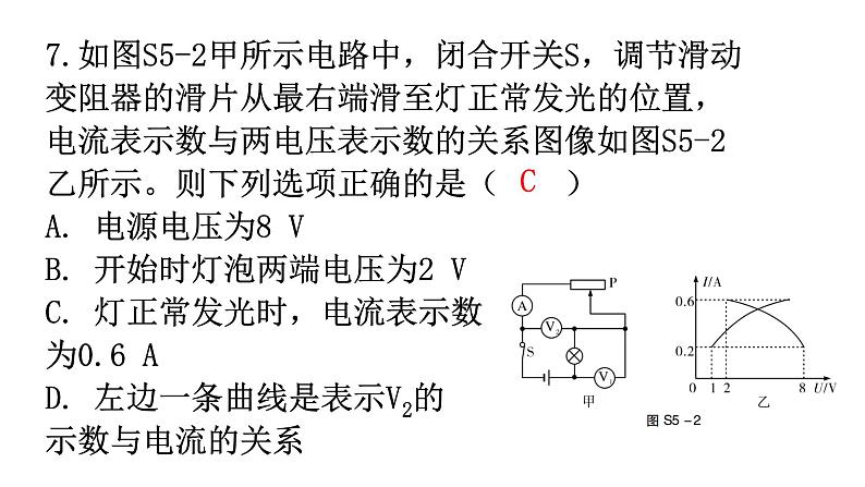 沪科版中考物理复习阶段训练卷五（试卷）课件第8页