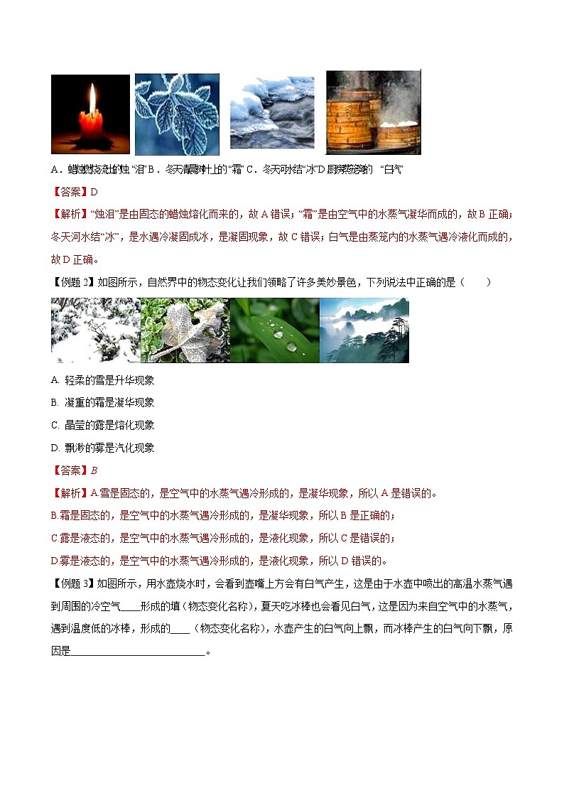 中考物理二轮复习核心考点复习专题24 物态变化问题（含解析）第2页
