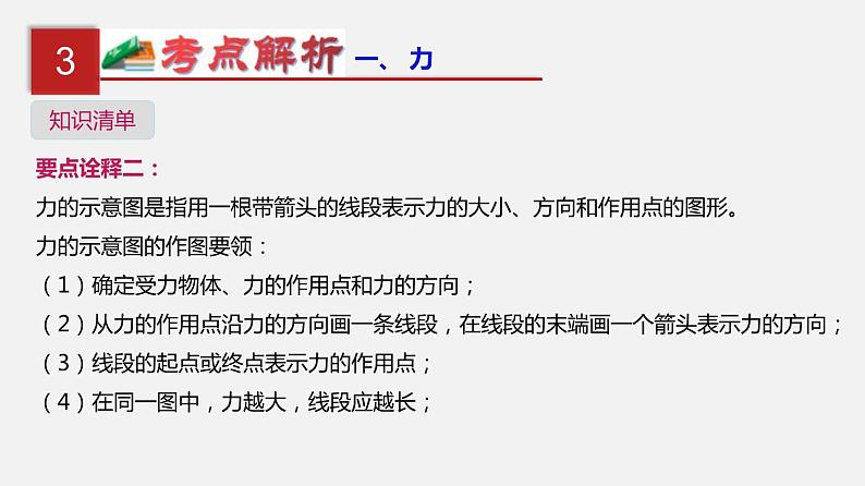 中考物理一轮单元复习过关课件第九单元  力与三种性质的力（含解析）第8页