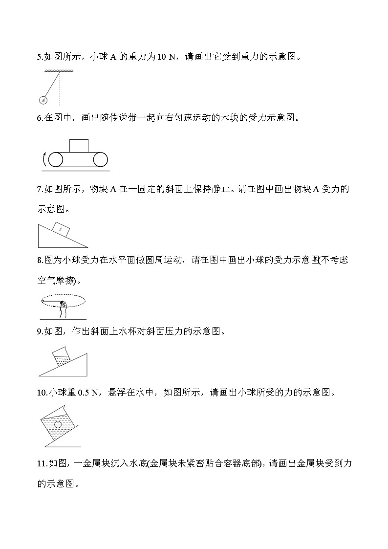 中考物理二轮专题重点题型专练作图题（含答案）第2页