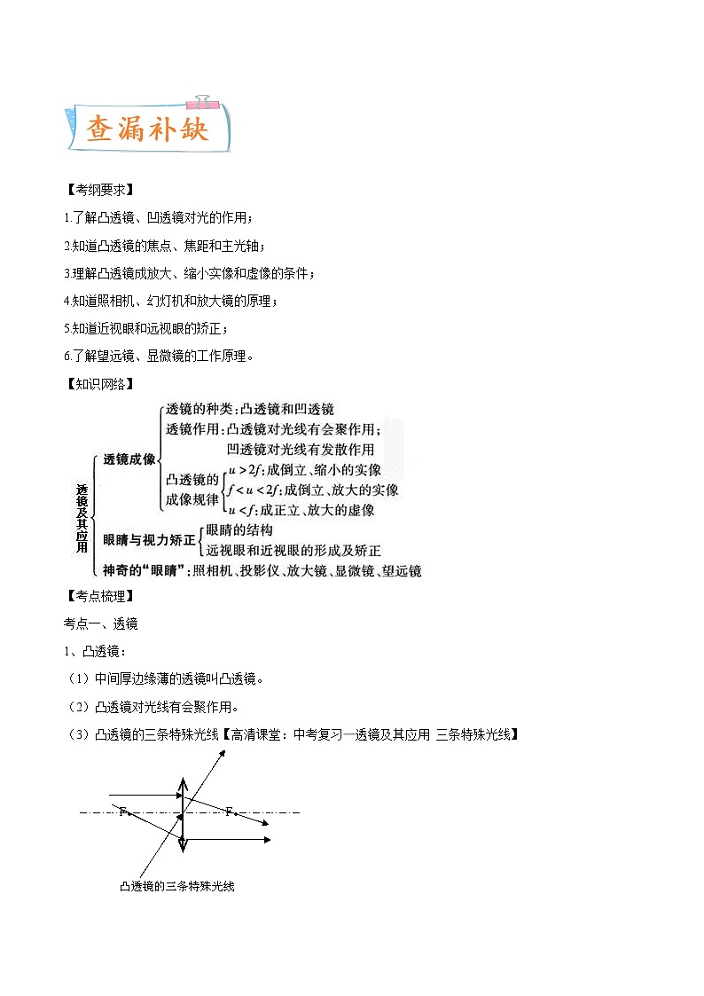 中考物理一轮复习考点专练专题03透镜及其应用（含解析）第3页