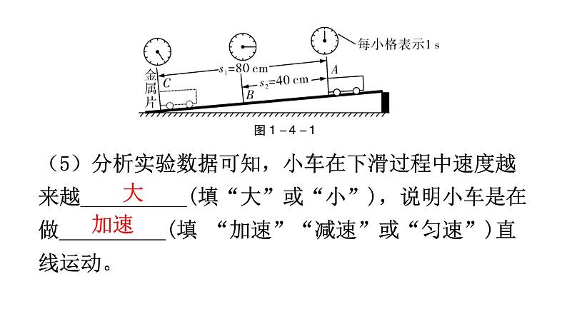 人教版八年级物理上册第一章第4节测量平均速度教学课件第8页