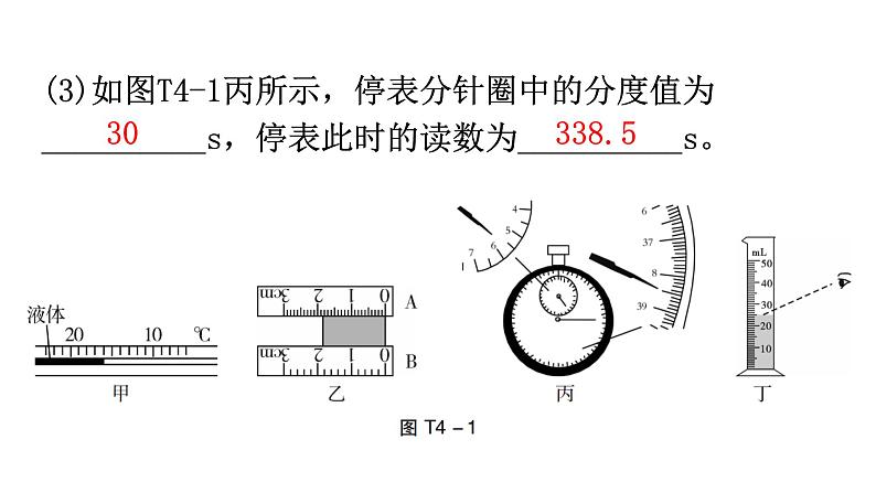 人教版八年级物理上册期末复习专题4实验题教学课件05