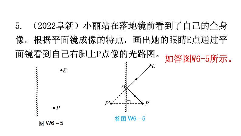 人教版八年级物理上册第四章综合专题提升六课件第6页