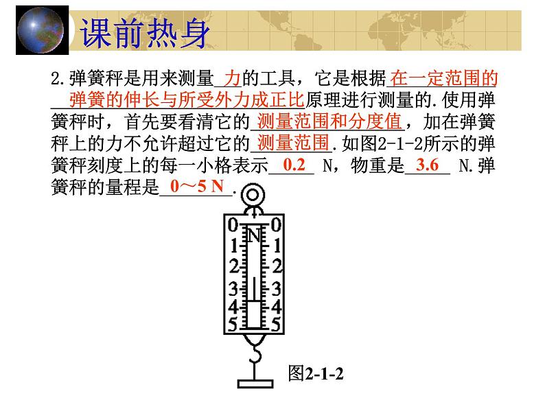 中考物理一轮复习考点课时练习课件 测量型实验（含答案）第4页