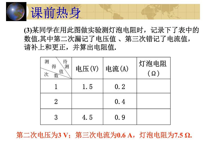 中考物理一轮复习考点课时练习课件 欧姆定律（含答案）05