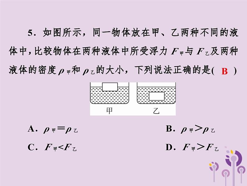 中考物理一轮复习教材梳理课件 第17课时《浮沉条件及其应用》（含答案）第7页