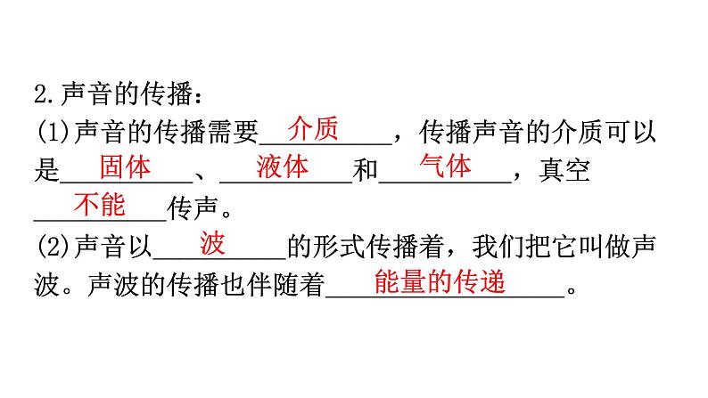 人教版八年级物理上册第二章声现象基础知识课件03