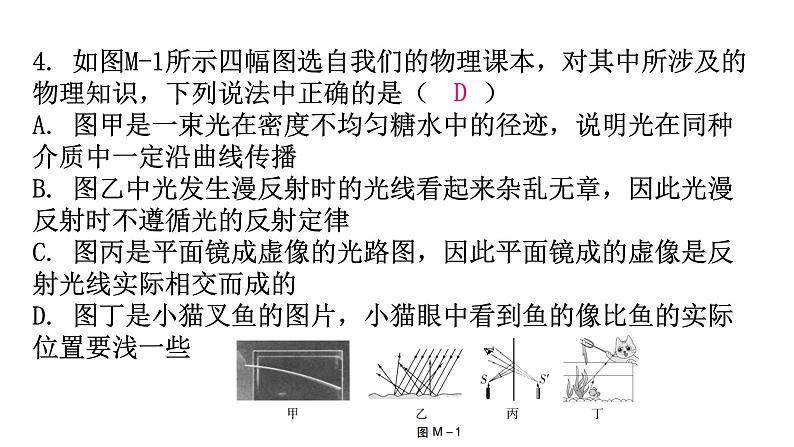 粤教沪科版八年级上册物理期末过关训练课件05