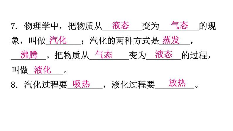 粤教沪科版八年级上册物理第四章物质的形态及其变化基础知识课件第5页