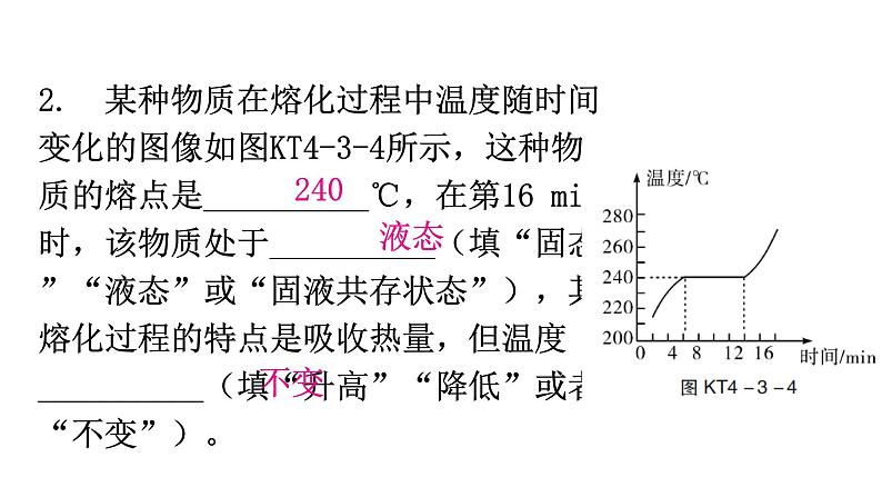 粤教沪科版八年级上册物理第四章4-3探究熔化和凝固的特点第二课时练习课件第3页