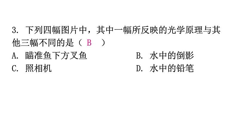 粤教沪科版八年级上册物理期末复习专题二基础题型训练(二)课件第4页