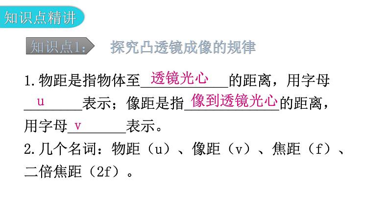 粤教沪科版八年级上册物理第三章3-6探究凸透镜成像规律第一课时教学课件第5页