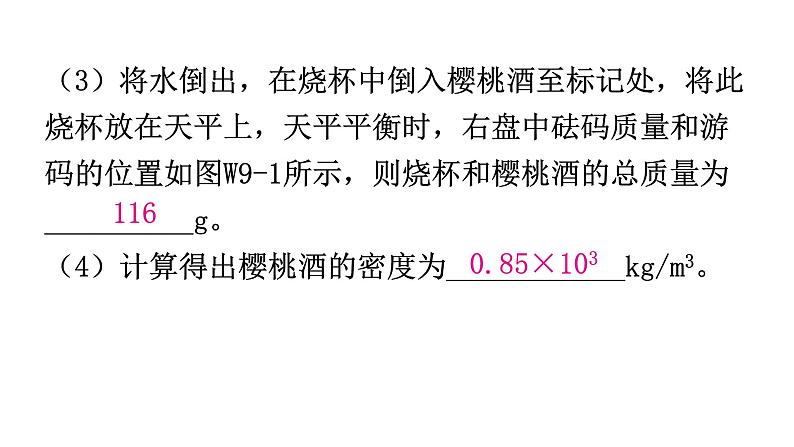 粤教沪科版八年级上册物理第五章我们周围的物质微专题9综合能力题分层作业课件第3页