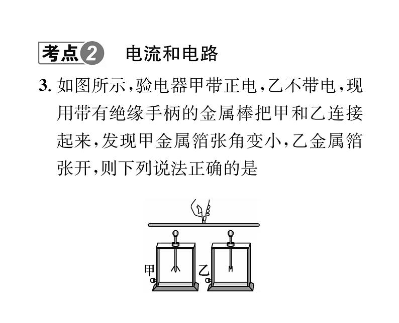 人教版九年级物理专项复习（3） 电流和电路ppt第3页