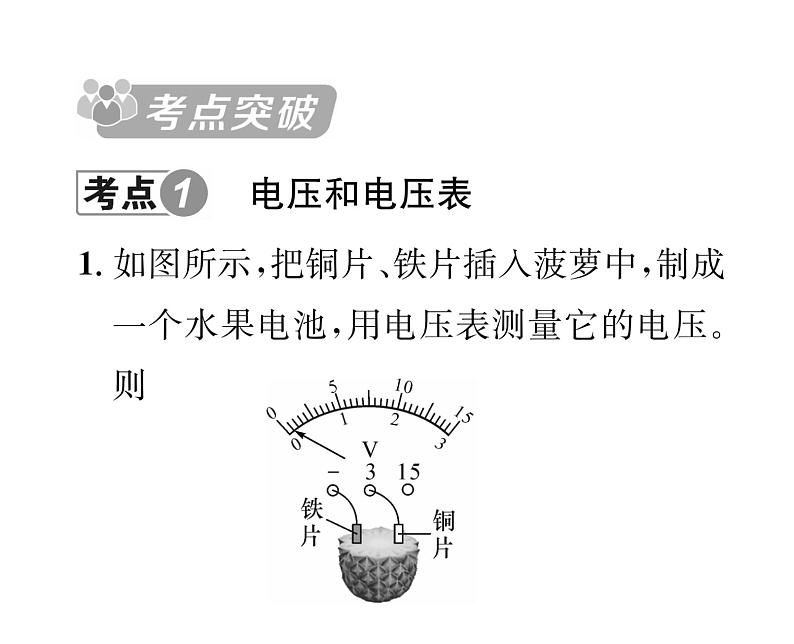 人教版九年级物理专项复习（4） 电压ppt第2页