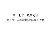 人教版九年级物理第17章第1节 电流与电压和电阻的关系课时训练ppt