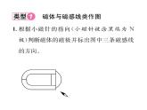 人教版九年级物理第20章小专题9  电磁作图课时训练ppt