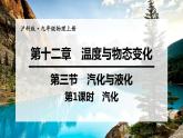 沪科版九年级物理上第12章温度与物探变化第3节气化与液化第1课时汽化教学课件