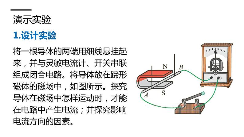 沪科版九年级物理第18章电能从哪里来第2节  科学探究：怎样产生感应电流教学课件第6页