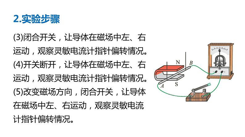 沪科版九年级物理第18章电能从哪里来第2节  科学探究：怎样产生感应电流教学课件第8页