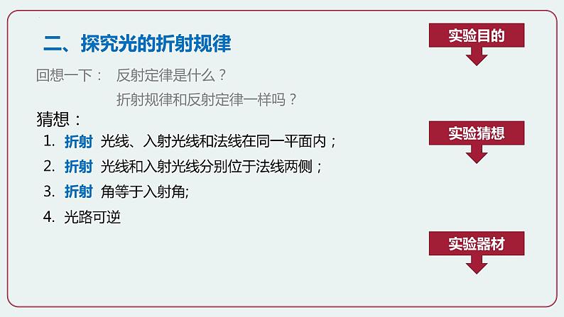 人教版八年级物理上册-4.4 光的折射（课件+教案+学案+练习）06