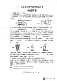 河南省南阳市镇平县部分学校2023-2024学年上学期第一次月考九年级物理试卷