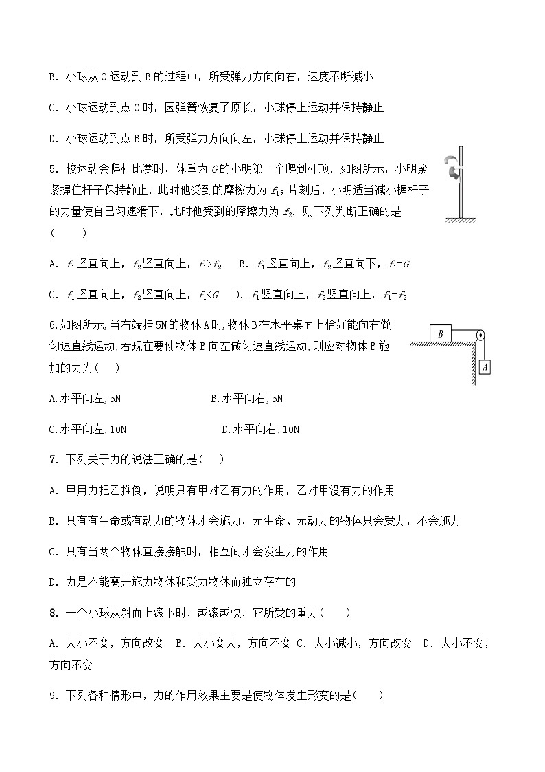 山东省枣庄市第十五中学2022—2023学年度下学期第一次月考八年级物理试卷第2页