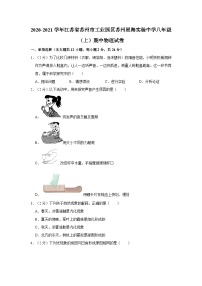 江苏省苏州市工业园区苏州星海实验中学2020-2021学年八年级上学期期中物理试卷