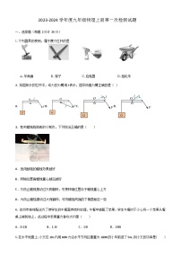 江苏省徐州市柳新镇中心中学2023-2024学年度九年级物理上学期第一次质量检测