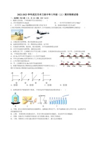 2022-2023学年湖北省武汉市洪山区卓刀泉中学八年级上学期期末考试物理试卷