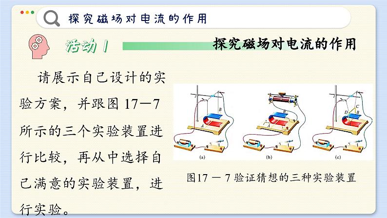 粤沪版物理九下17.2《探究电动机转动的原理》课件PPT第7页