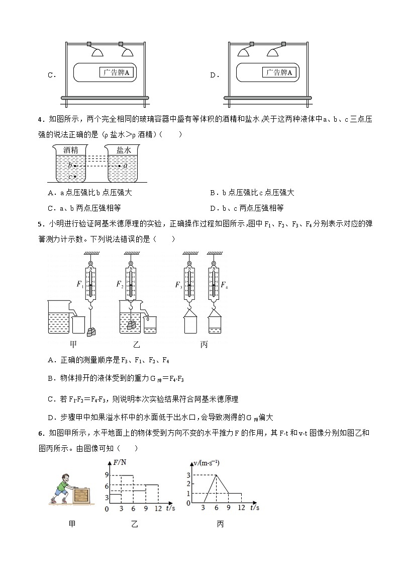 吉林省长春市2022-2023学年八年级下册物理期末模拟考试卷（三）第2页