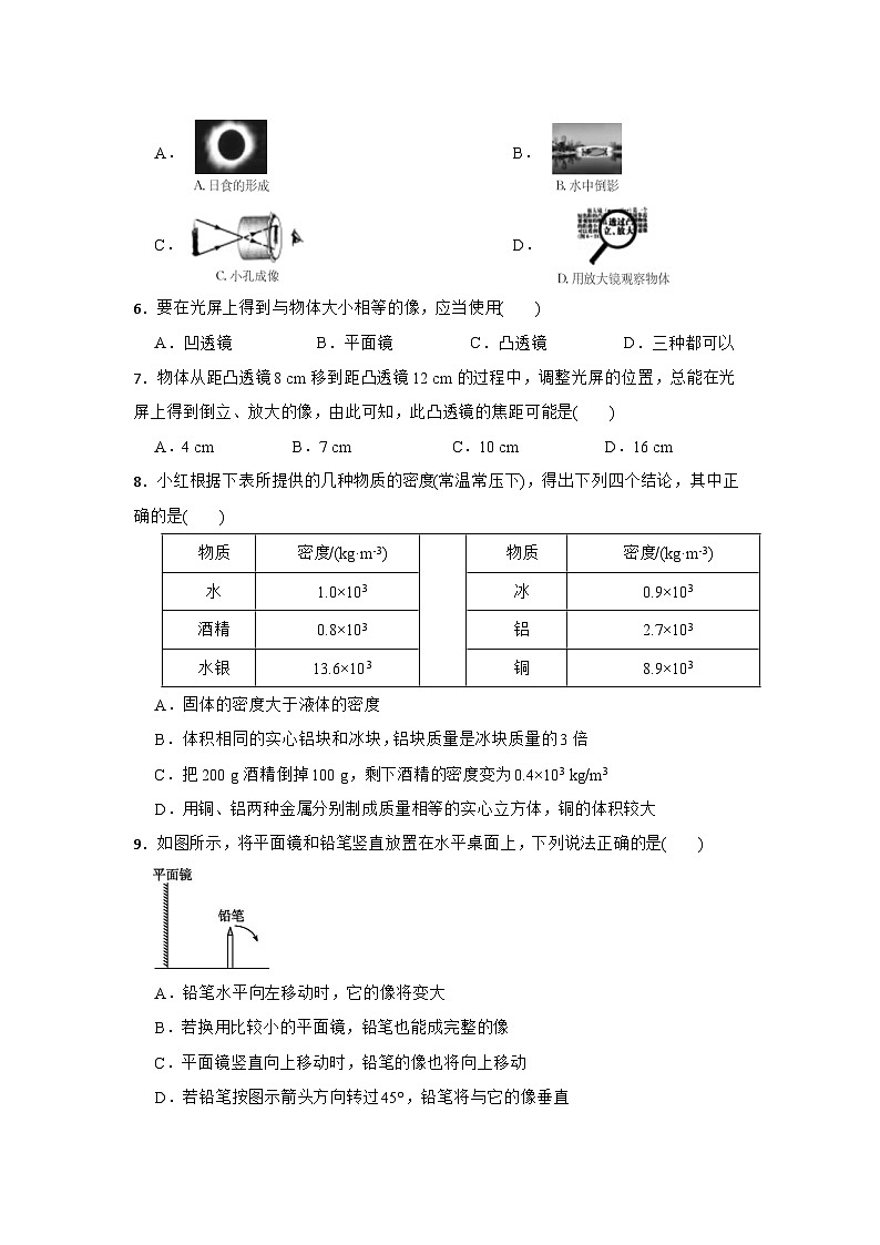 安徽省合肥市庐阳区2022-2023学年八年级上学期期末物理检测卷（人教版）02