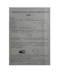 河南省商丘市柘城县实验中学2022-2023学年九年级下学期3月月考物理试题