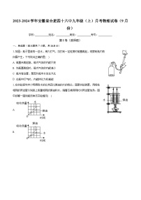 安徽省合肥四十六中2023-2024学年九年级上学期月考物理试卷（9月份）